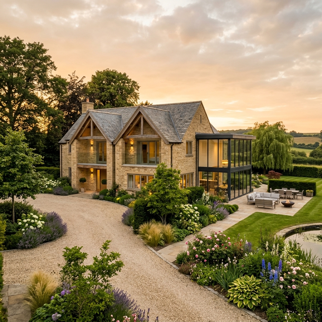 Cotswold Stone & Modern Glass