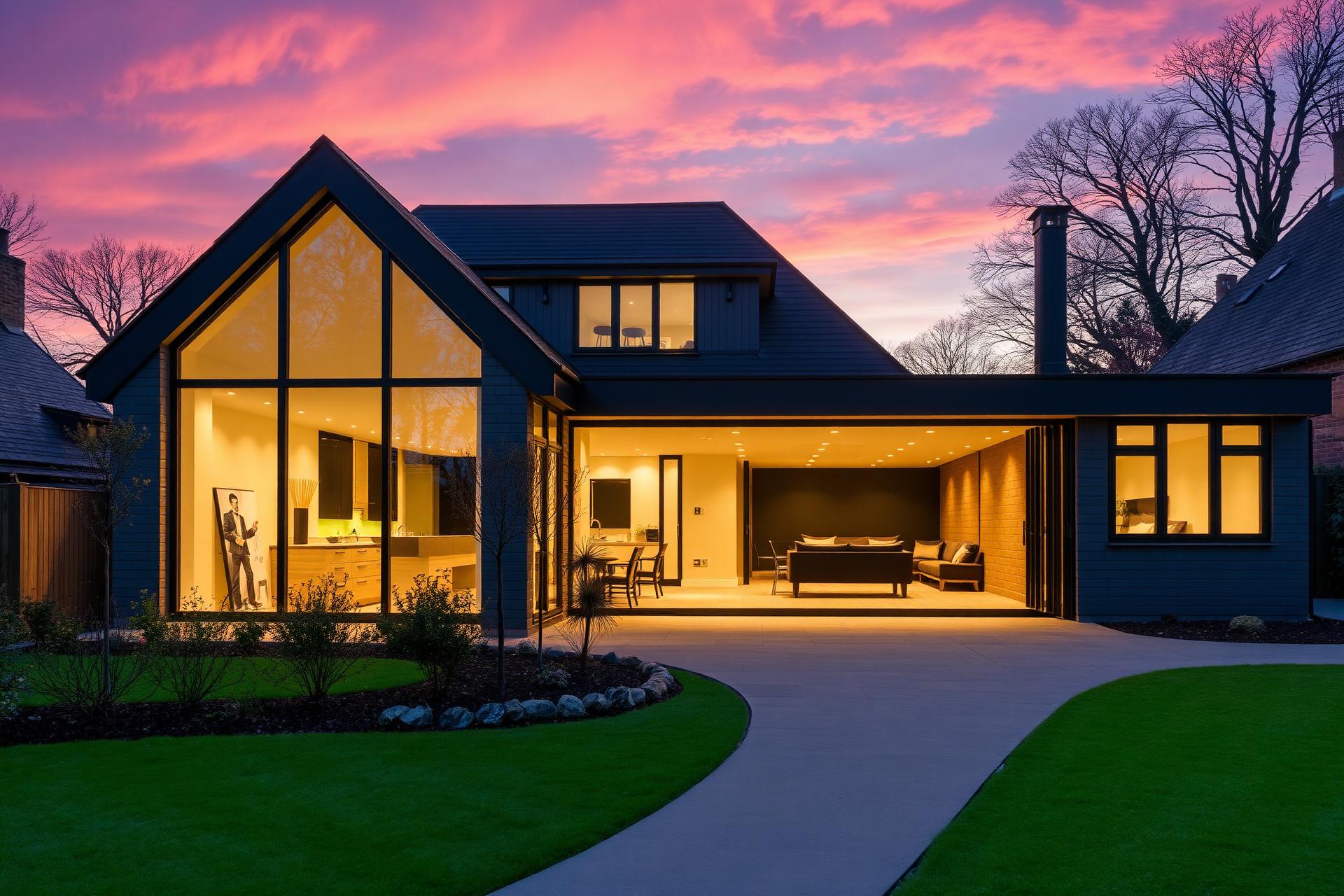 Luxury home built by Crawford Construction