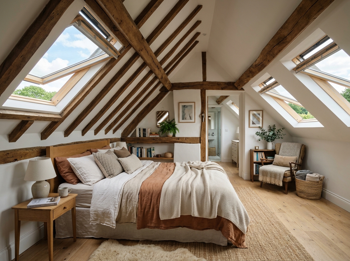 Diagram comparing Velux, dormer, hip-to-gable and mansard loft conversion types and their relative costs